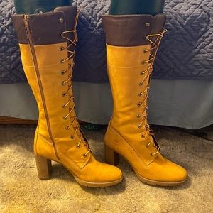 Authentic timberland knee high heals